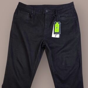 NWT The Perfect Jean NYC Athletic Fit Black Jeans Size 38 X 30 Stretch Denim Men